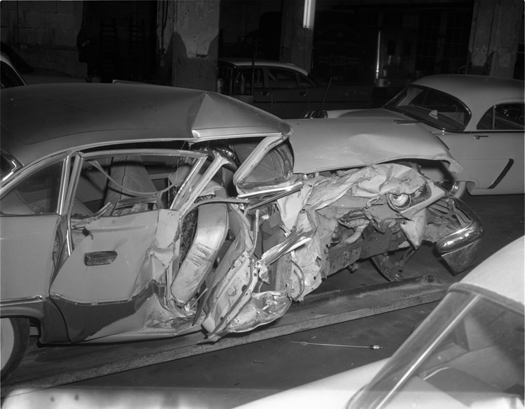 Damaged car before collision repair